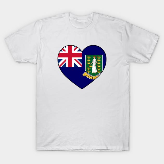 Heart - British Virgin Islands _064 T-Shirt by Tridaak